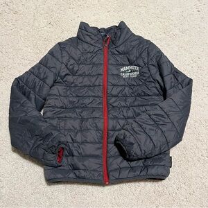 Landway Mammoth California Kids Charcoal Puffer Jacket